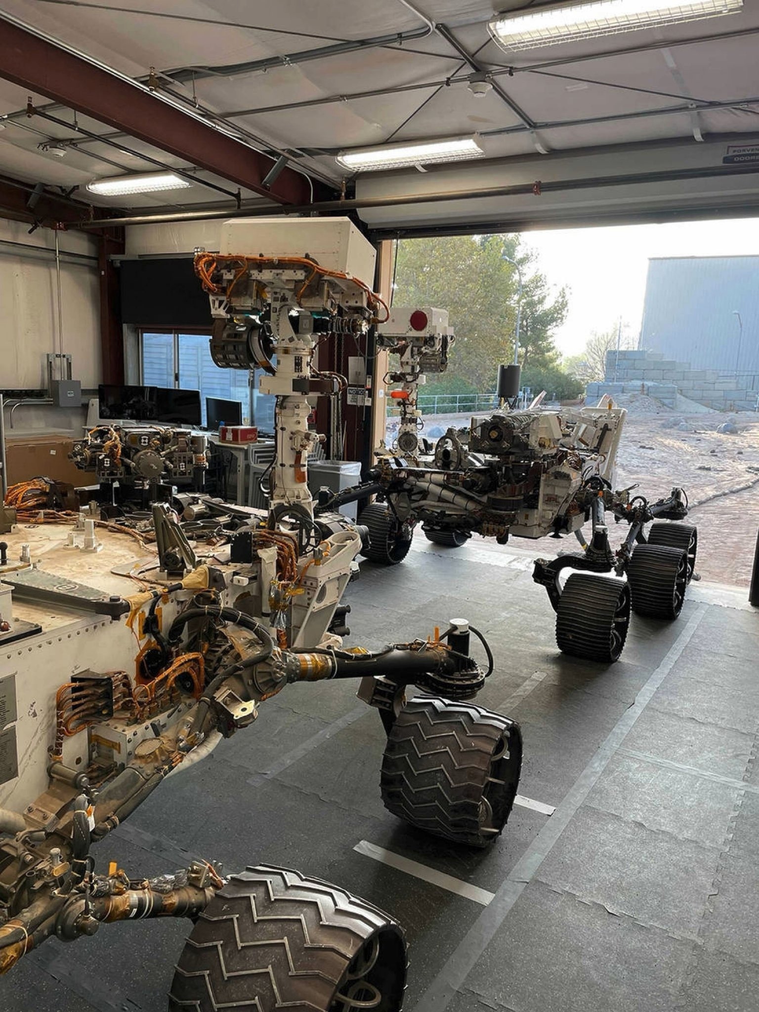 When your Hollywood hangar is closed for renovations and you have to live with your big brother - Cosmonautics, Rover, Curiosity, Perseverance, Mars