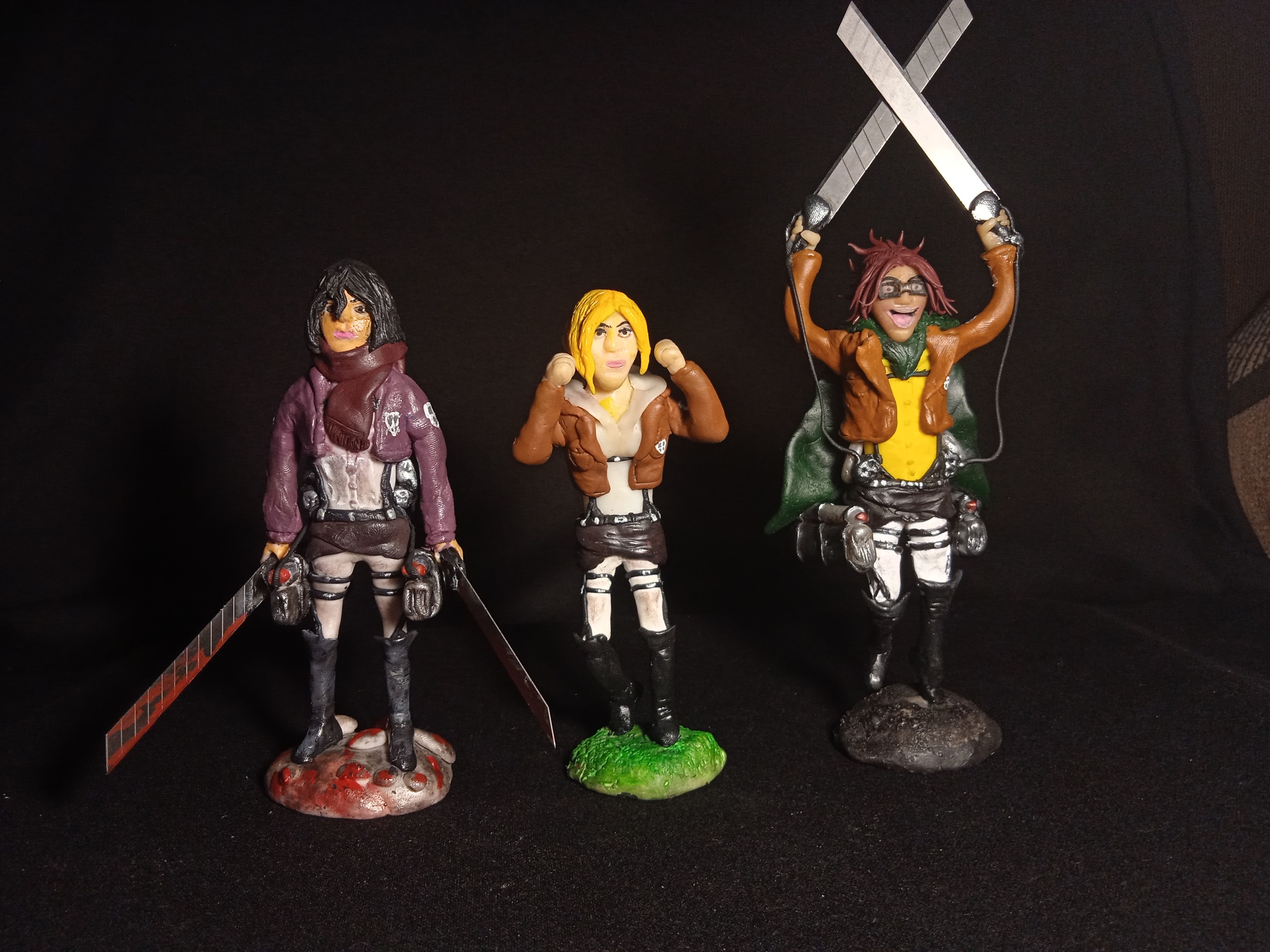 Some of my polymer clay work - My, Polymer clay, Needlework, Longpost, Attack of the Titans