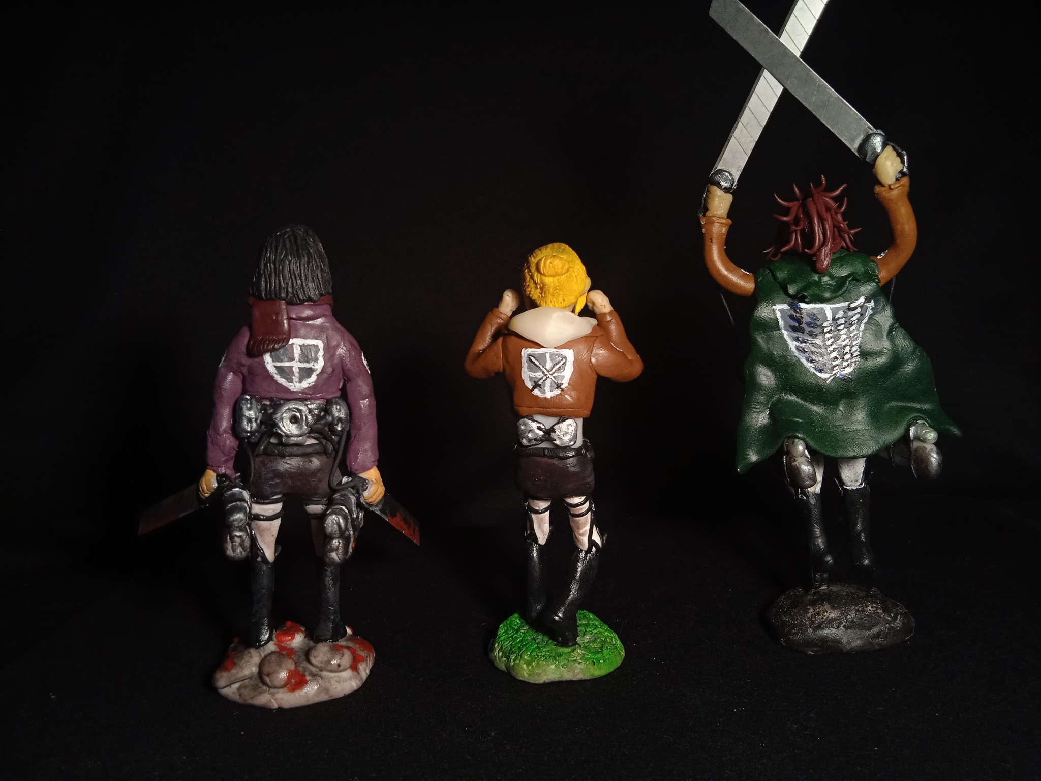 Some of my polymer clay work - My, Polymer clay, Needlework, Longpost, Attack of the Titans