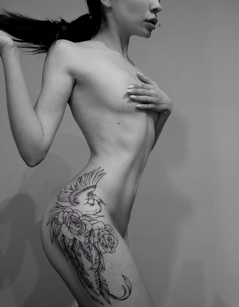 I love tattoos, I have 2 of them;) Do you like tattoos? - NSFW, My, Homemade, Girl with tattoo, Erotic, beauty, Sexuality, Girls, No face