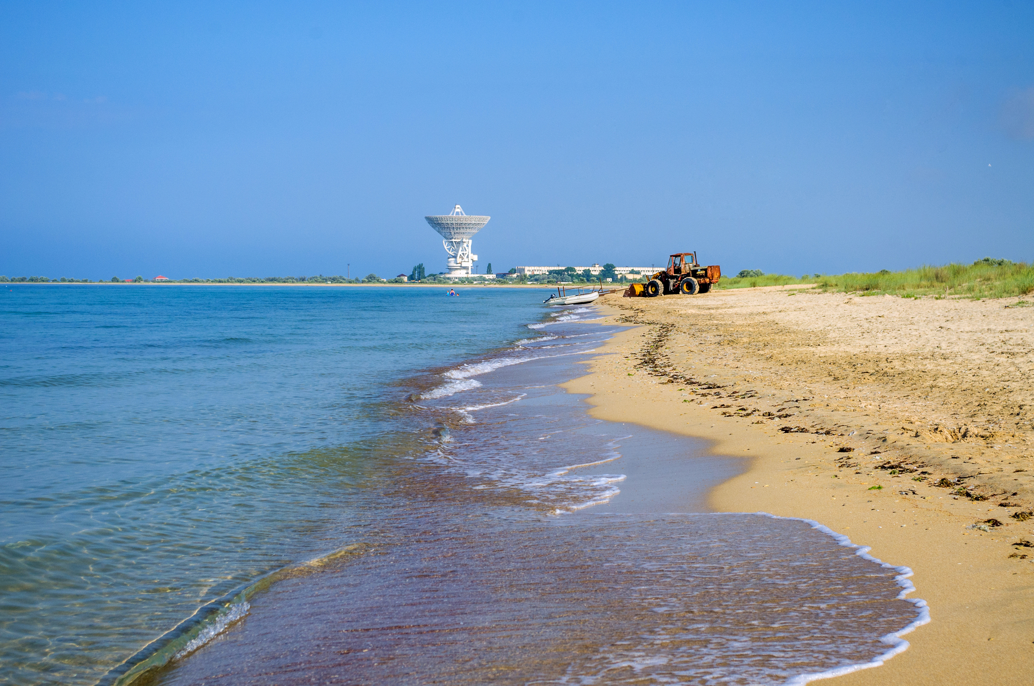 Morning somewhere near Evpatoria - My, Crimea, Nature, Sea, The photo, Travels, Reflection, Summer, Longpost