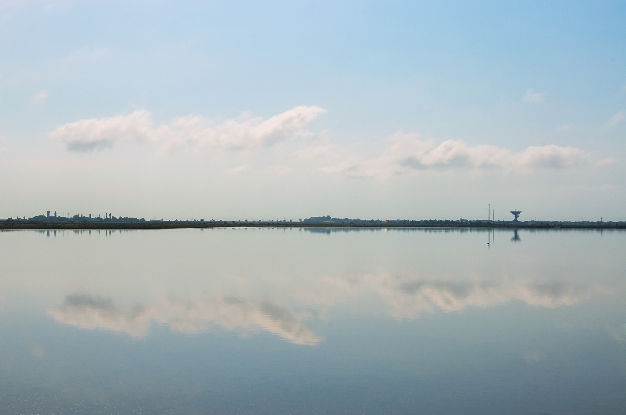 Morning somewhere near Evpatoria - My, Crimea, Nature, Sea, The photo, Travels, Reflection, Summer, Longpost