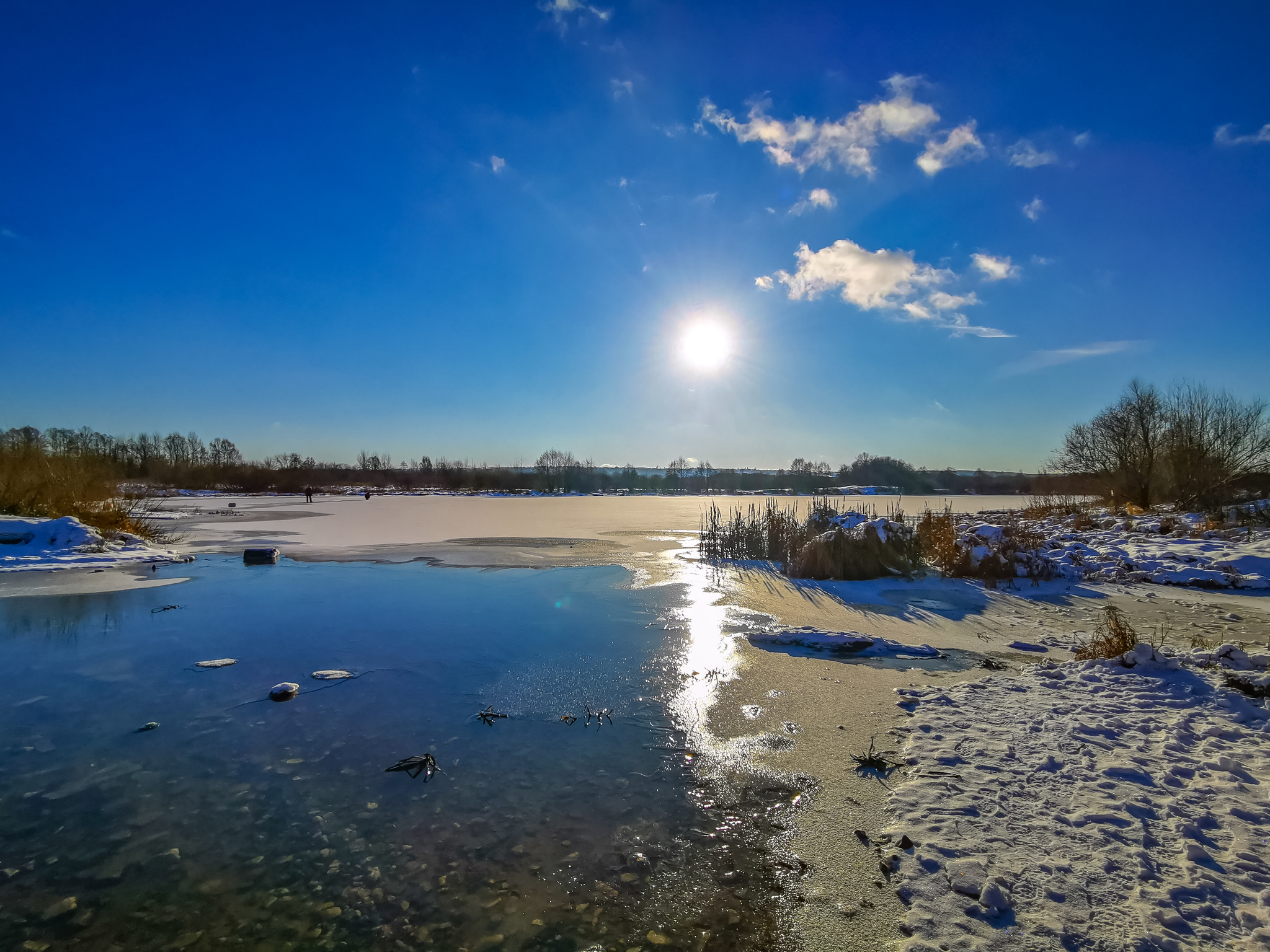 Frosty sketches - My, A bike, Bike ride, Snow, Nature, Landscape, Video, Longpost