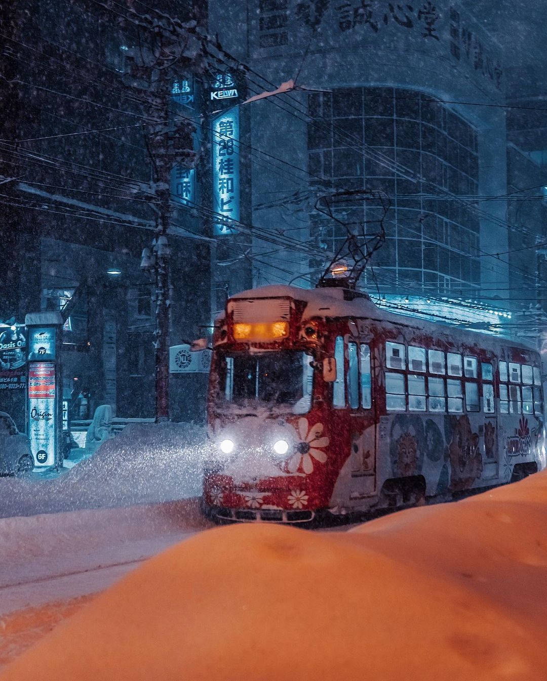 Снегопад в Саппоро, Япония - Фотография, Япония, Снег, Зима, Длиннопост