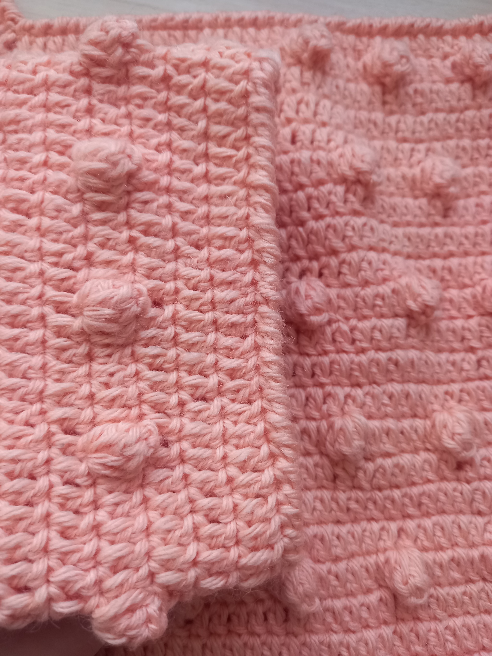 Sweater with bumps - My, Crochet, Needlework without process, Knitting, Longpost