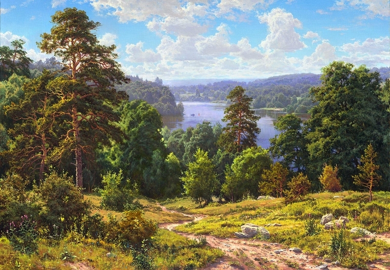 Summer landscapes, Sergey Basov. - Art, Landscape, Russia, Nature, Longpost