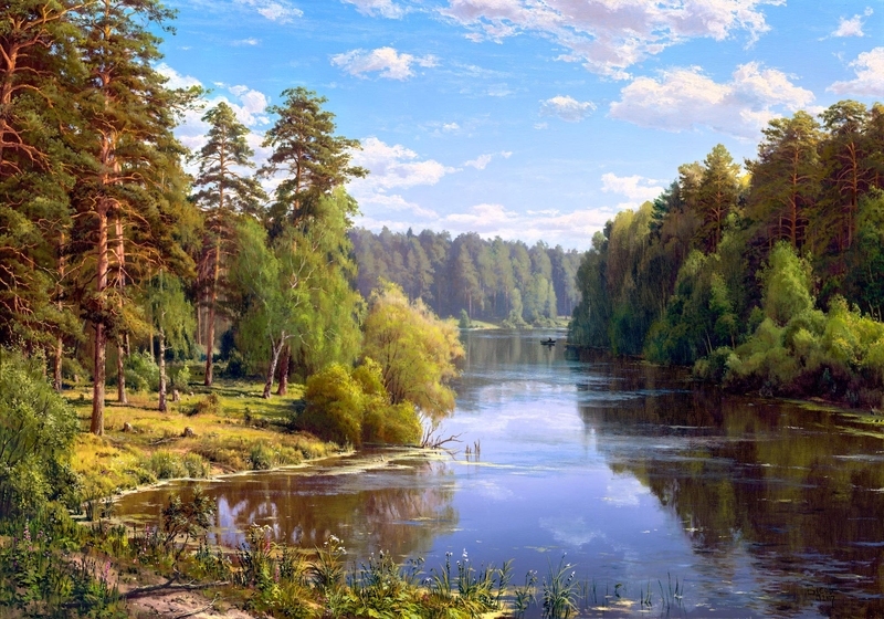 Summer landscapes, Sergey Basov. - Art, Landscape, Russia, Nature, Longpost