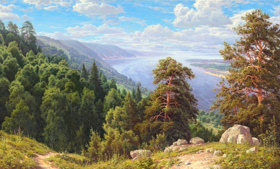 Summer landscapes, Sergey Basov. - Art, Landscape, Russia, Nature, Longpost