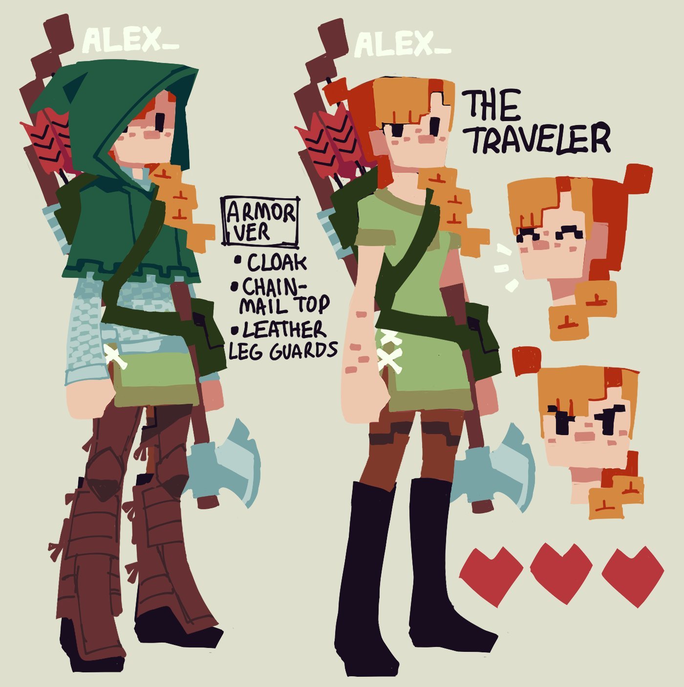 Minecraft Alex 18