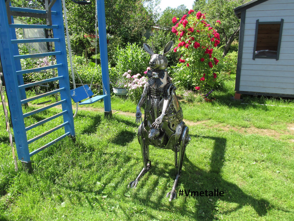 Kangaroo. Sculpture from scrap metal and spare parts - My, Needlework with process, Kangaroo, Australia, Сумка, Welding, Creative, Travels, Office, Sculpture, Resiklart, Scrap metal, , Video, Longpost