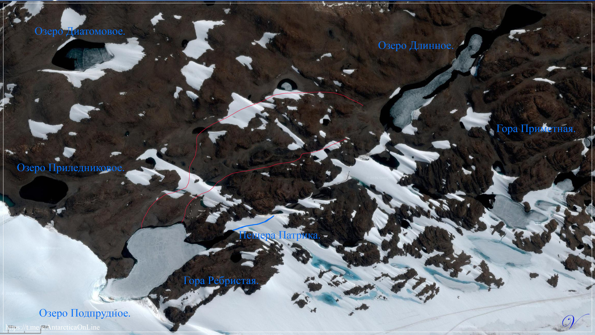 Hike to the nunatak Finger Part 1/2 - My, Antarctica, Antarctica On-Line, Novolazarevskaya Station, Longpost, Video, Caves