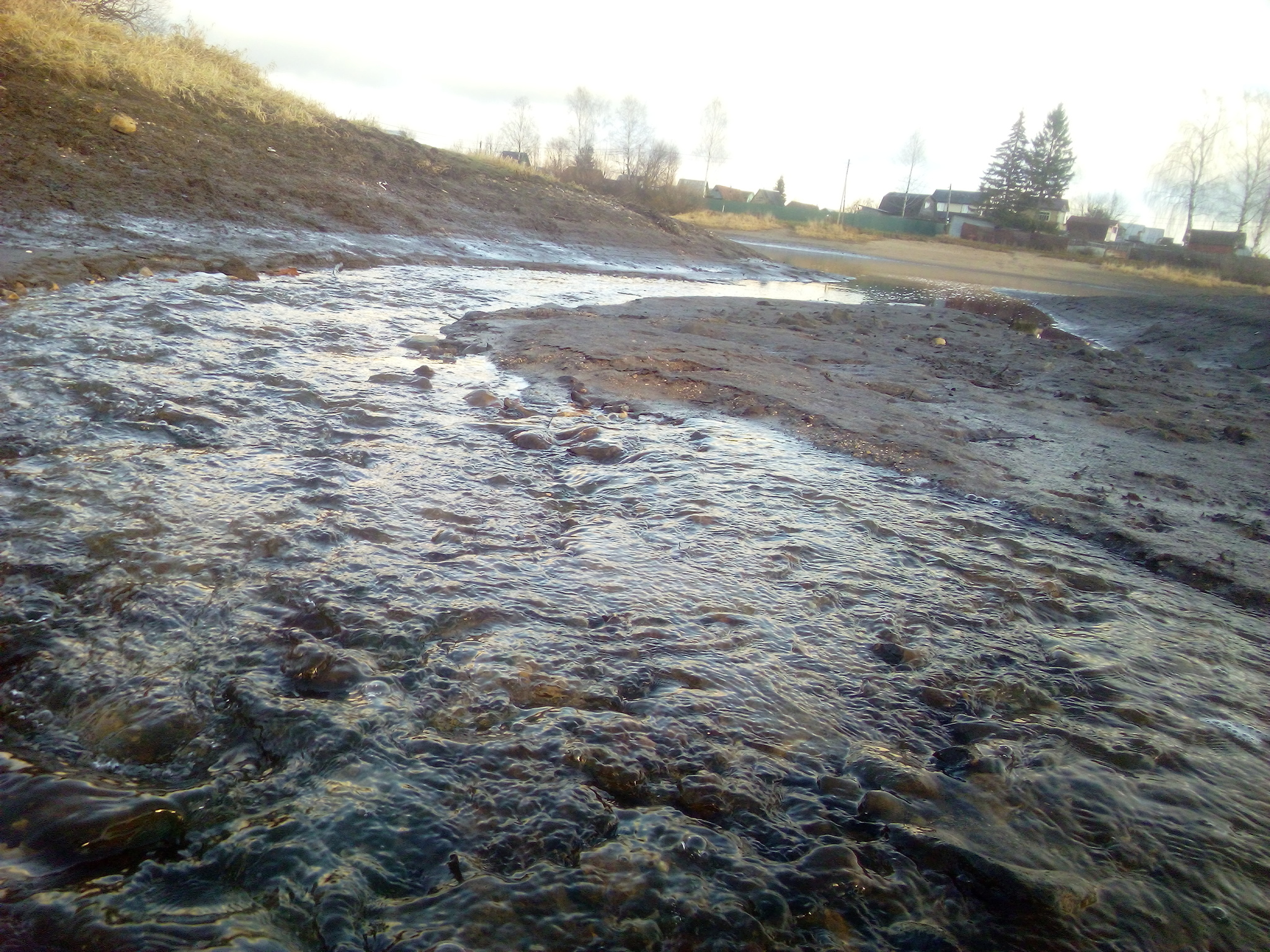 Yagorba river - My, Nature, The nature of Russia, River, November, Longpost