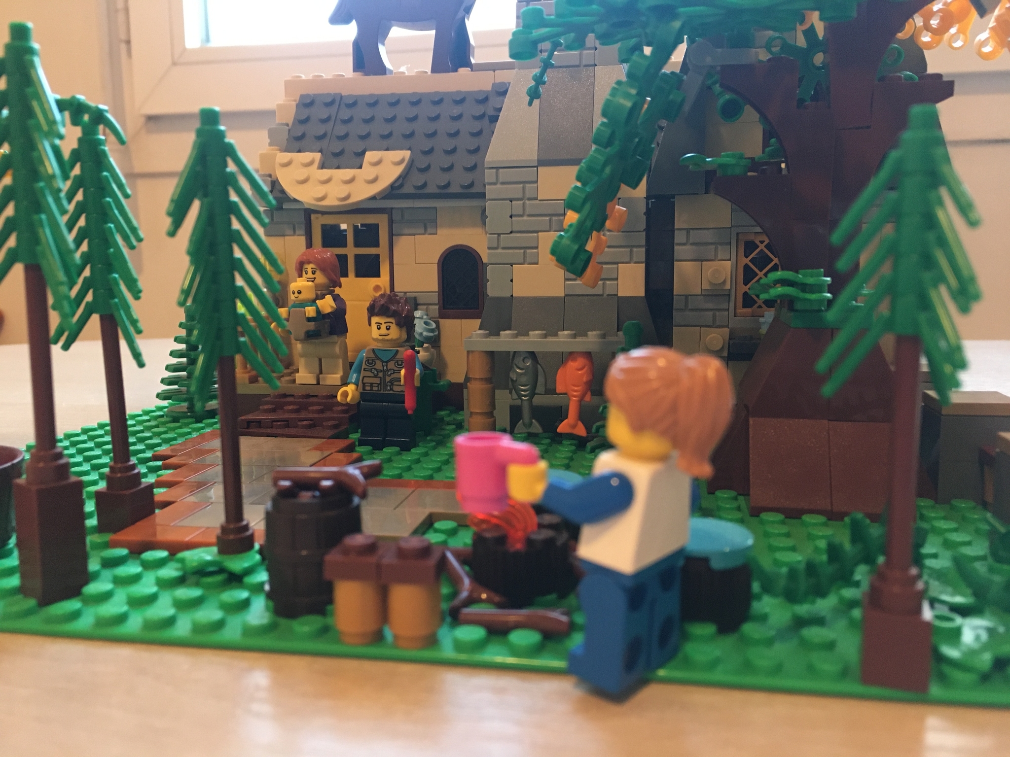 Cozy villa. - My, Homemade, Lego, Horses, Villa, Longpost