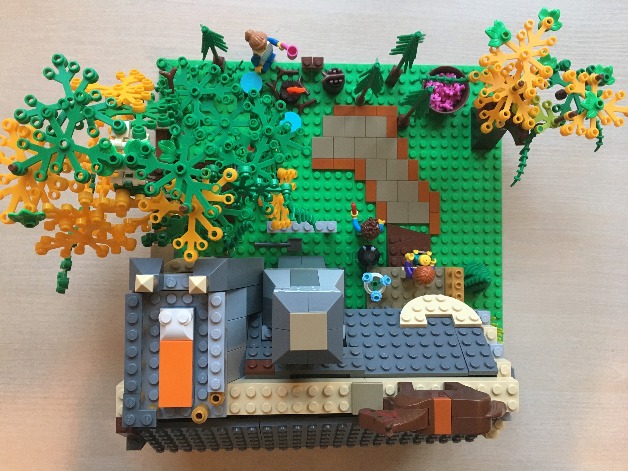 Cozy villa. - My, Homemade, Lego, Horses, Villa, Longpost