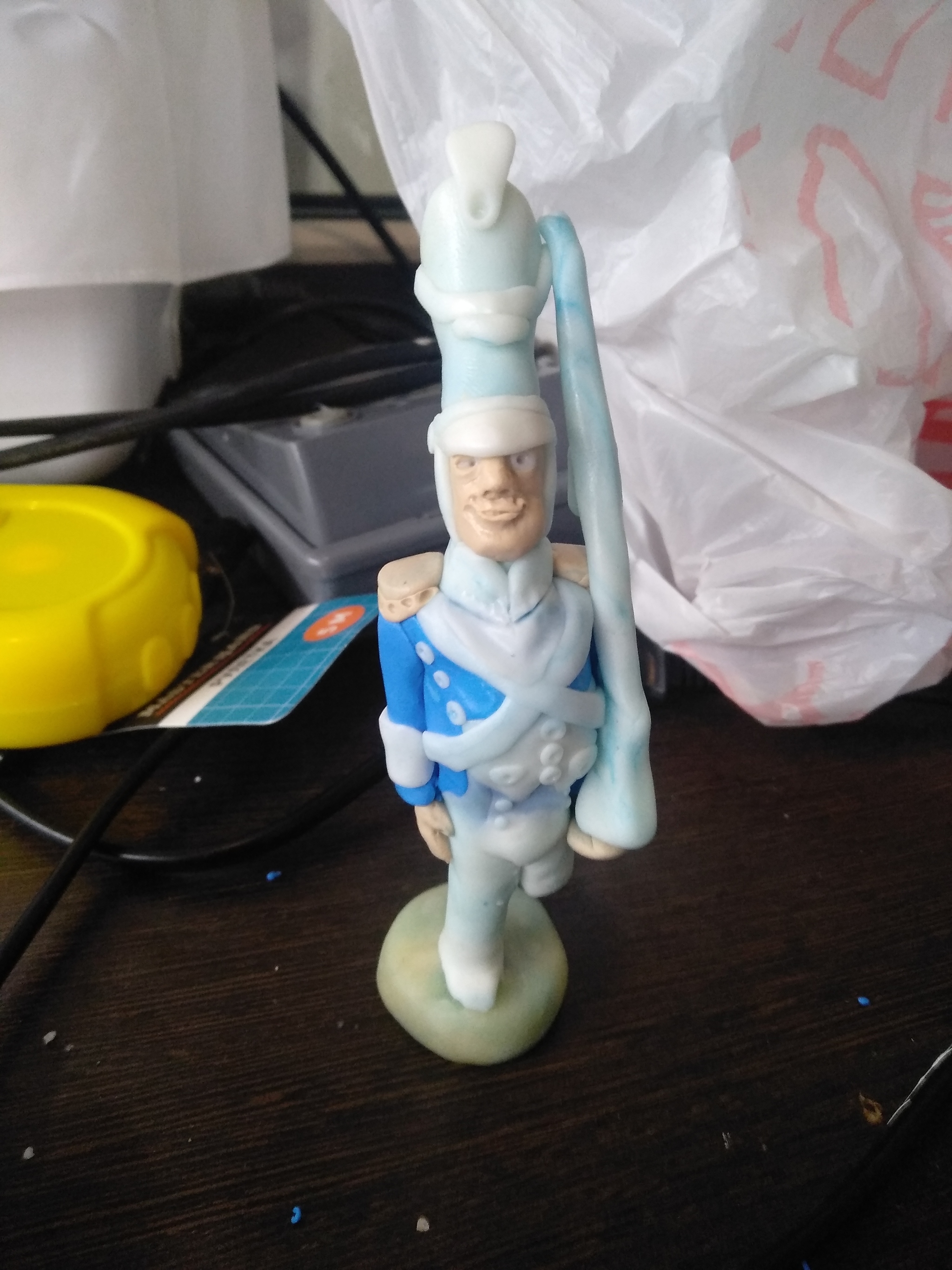 Figurine Tin soldier - My, Rukozhop, Hobby, , Story, Polymer clay, Longpost