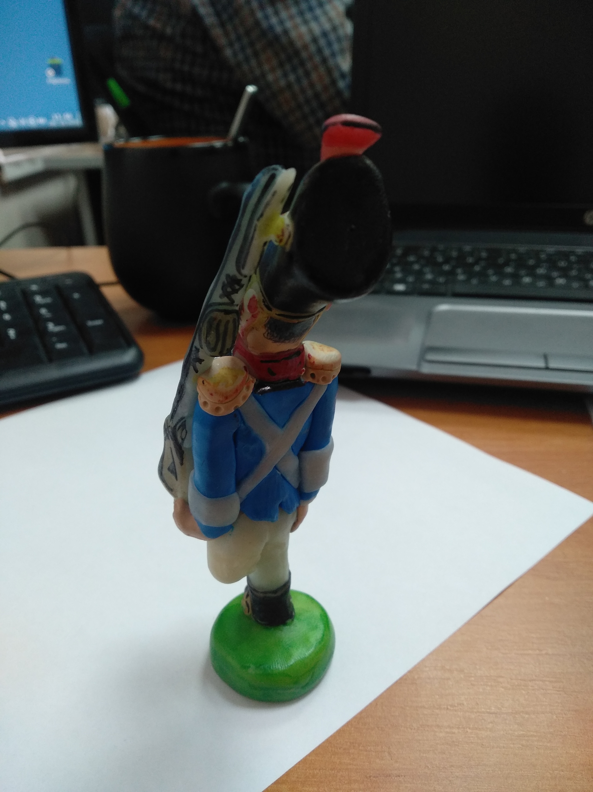 Figurine Tin soldier - My, Rukozhop, Hobby, , Story, Polymer clay, Longpost