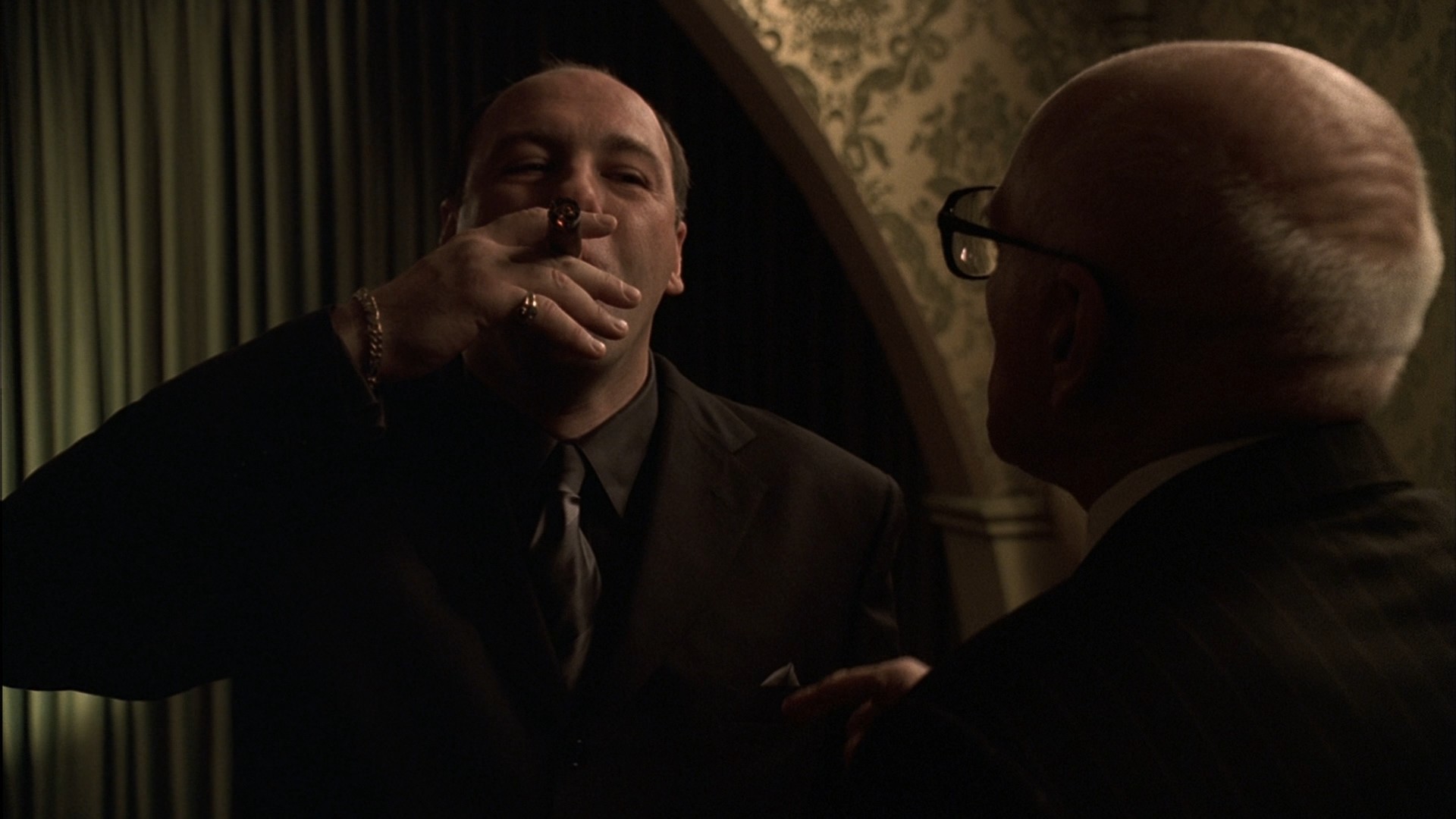 Compilation: Tony Soprano with a cigar - The Sopranos, Serials, Mafia, New Jersey, Cigar, 1080p, Longpost