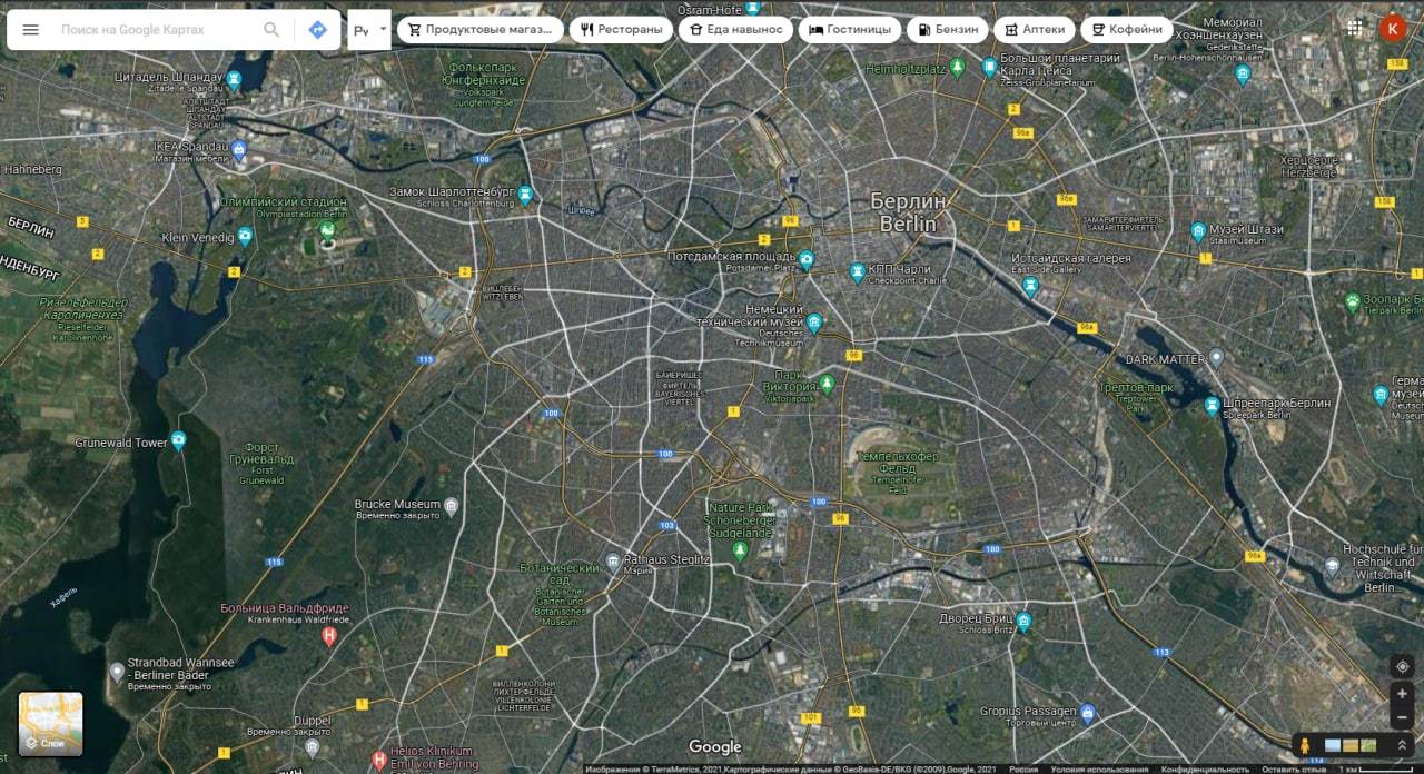 Berlin - Berlin, Google maps, Longpost