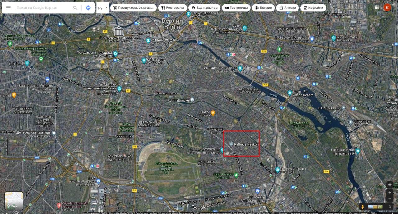 Berlin - Berlin, Google maps, Longpost