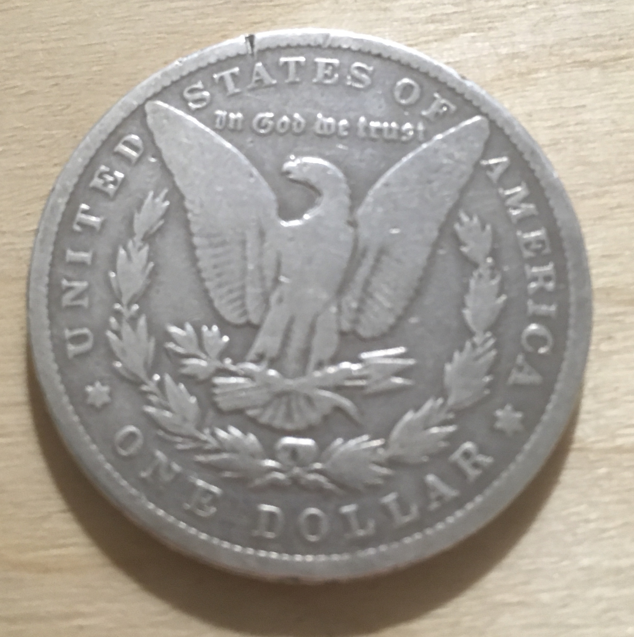 1883 Statue of Liberty dollar, aka Morgan dollar - My, Numismatics, Dollars, USA, The americans, 1880, Liberty, Longpost