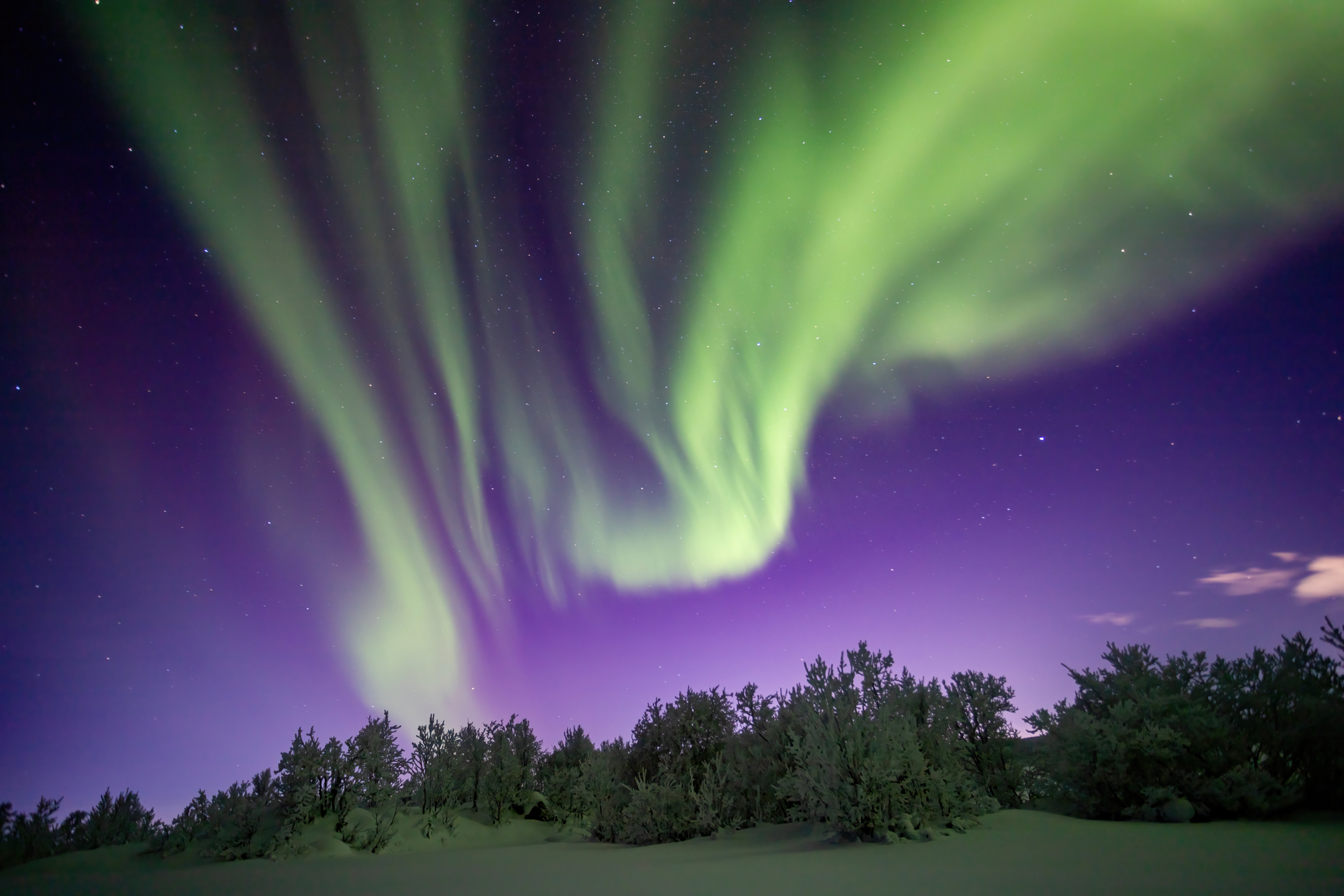 Northern lights near Murmansk - My, Polar Lights, Murmansk, The photo, Canon, Longpost