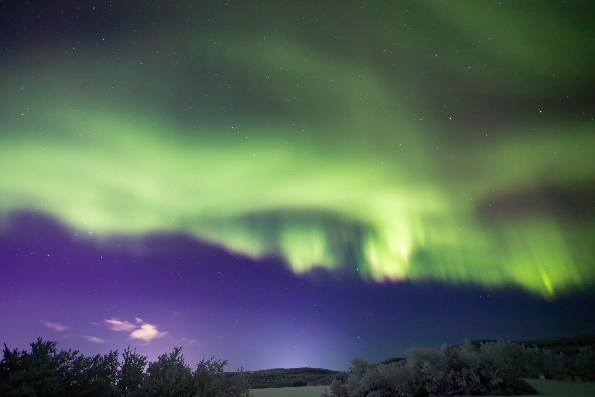 Northern lights near Murmansk - My, Polar Lights, Murmansk, The photo, Canon, Longpost