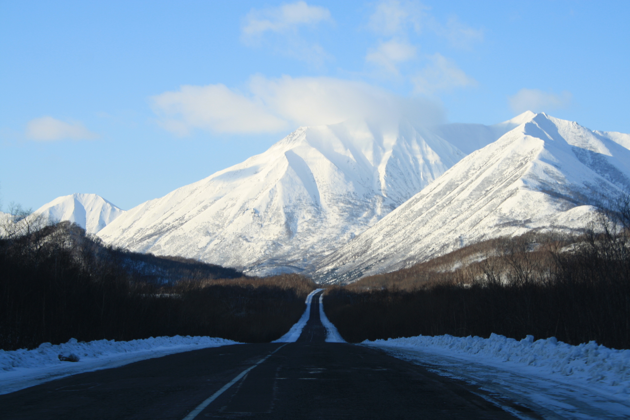 Kamchatka, nature - My, Nature, Kamchatka, Yelizovo, Volcano, Snow, Longpost