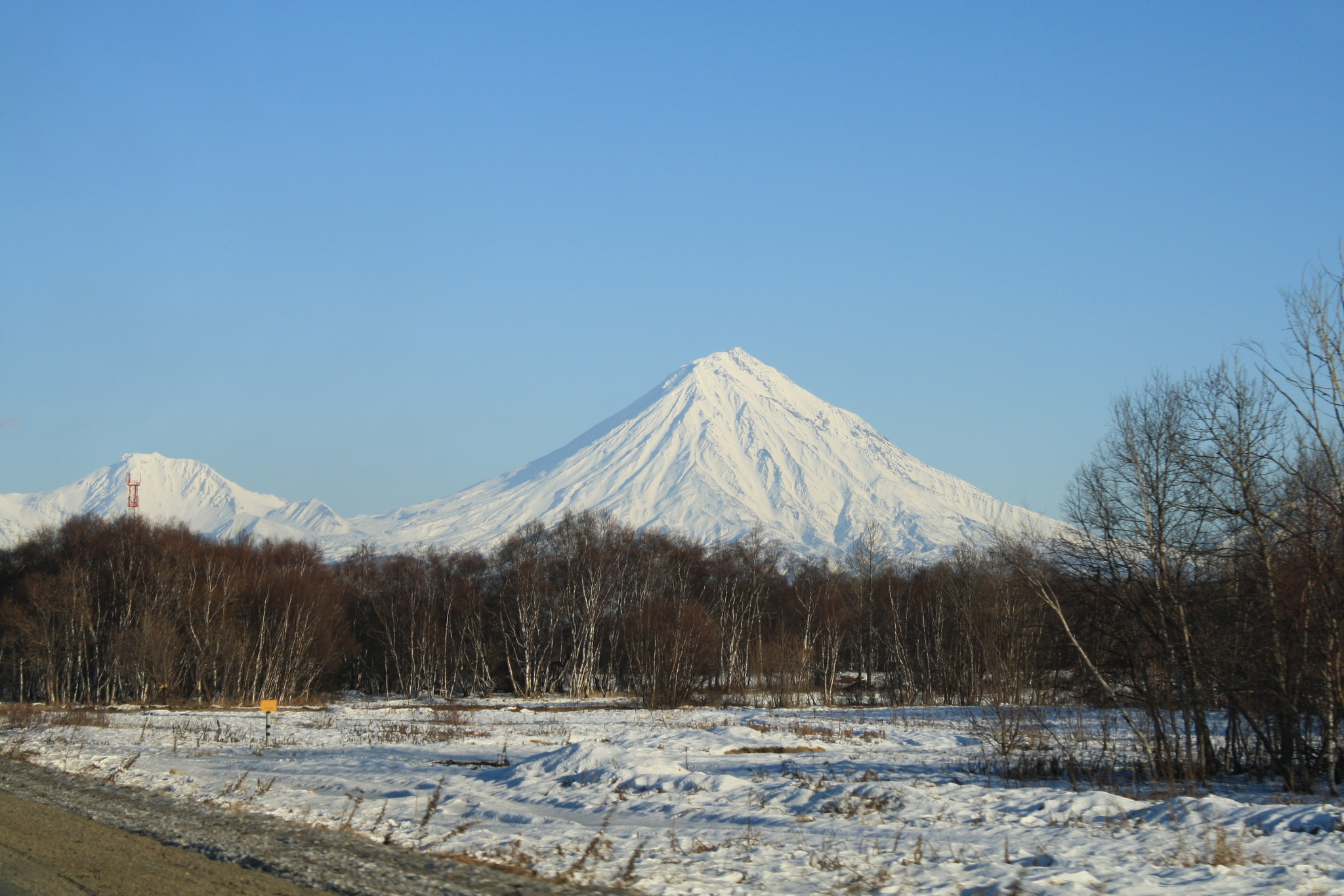 Kamchatka, nature - My, Nature, Kamchatka, Yelizovo, Volcano, Snow, Longpost