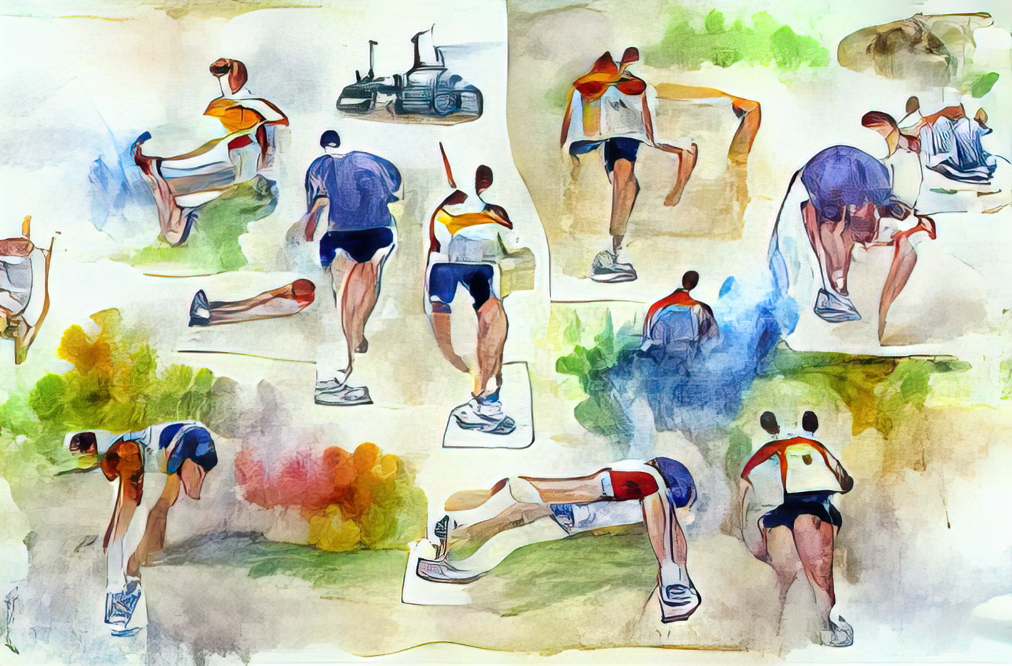 Рисунок на тему занятия спортом