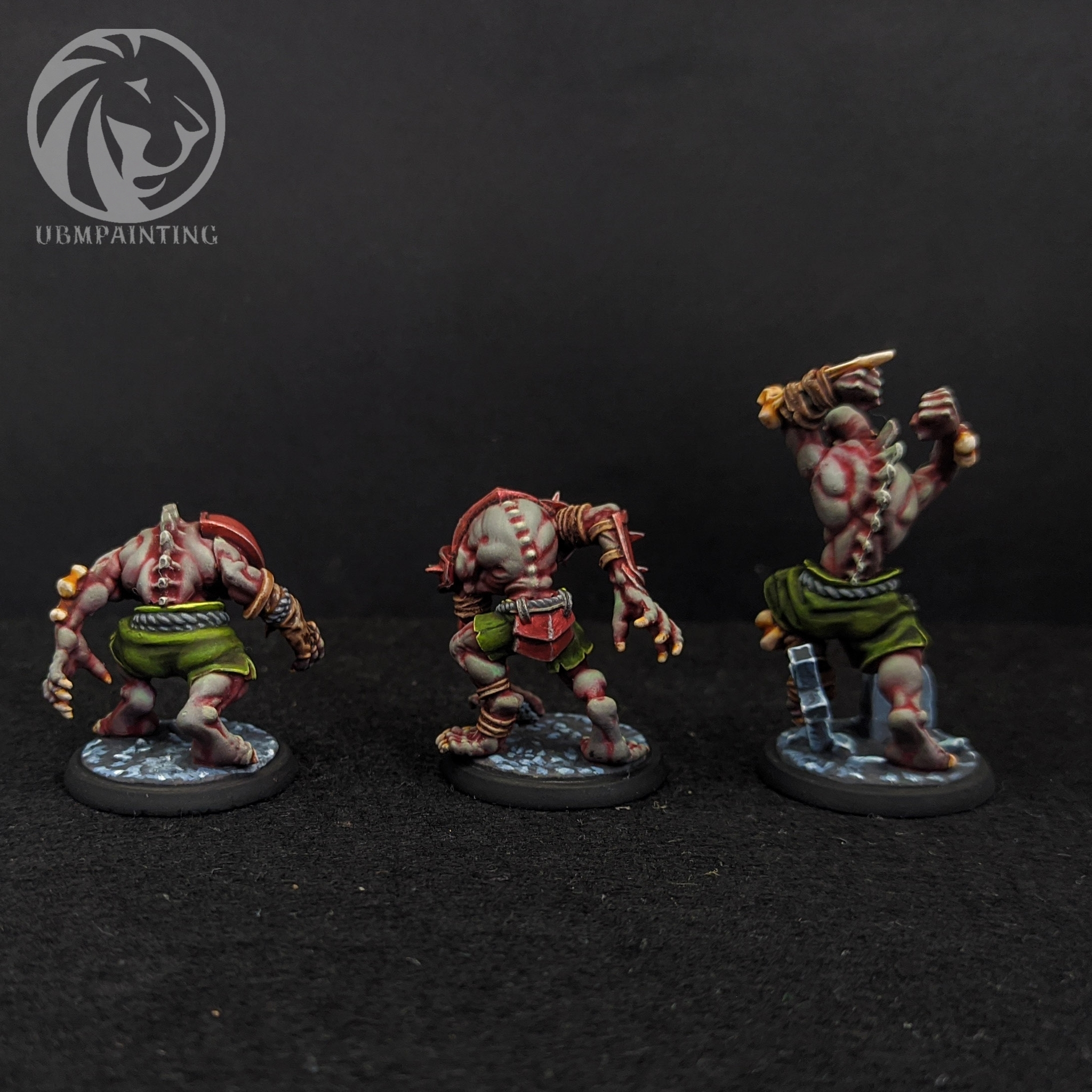 Ghoul footballers 32mm resin - My, Warhammer, Fantasy, Football, Modeling, Stand modeling, Board games, Longpost