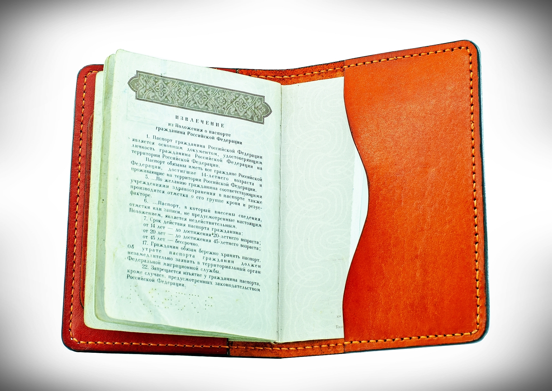 Passport cover - My, Leather, Cover, With your own hands, Handmade, Longpost