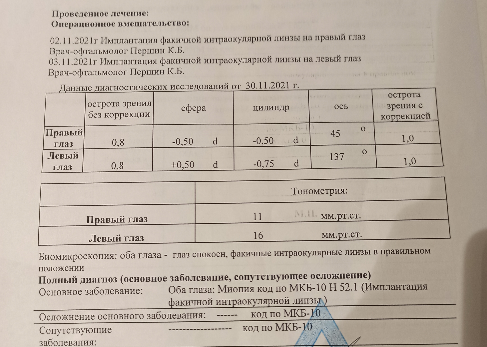 Implantation of phakic lenses - My, The medicine, Myopia, Longpost