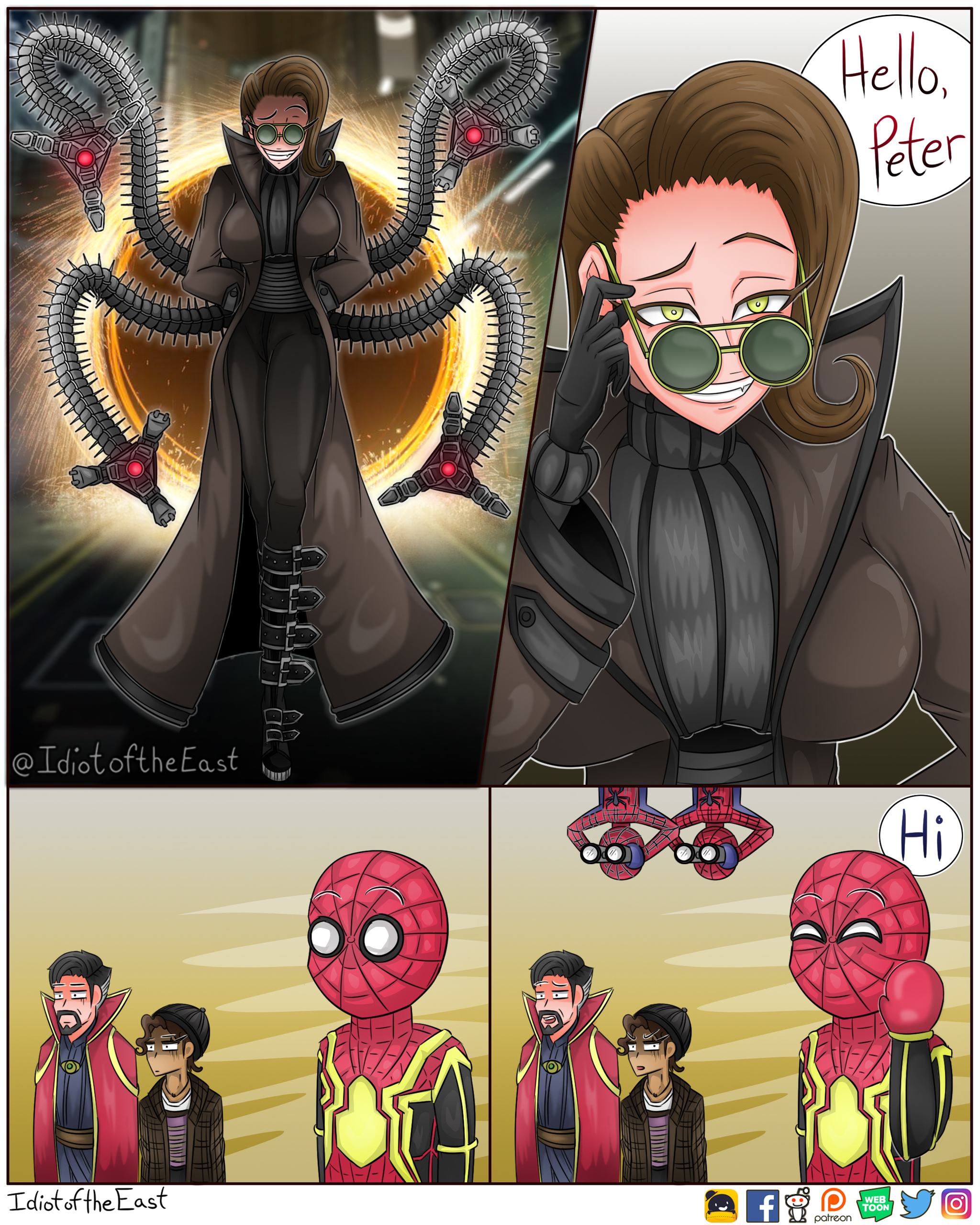 Hello Peter - Idiotoftheeast, Comics, Spiderman, Rule 63, Doctor octopus, Spider-Man: No Way Home