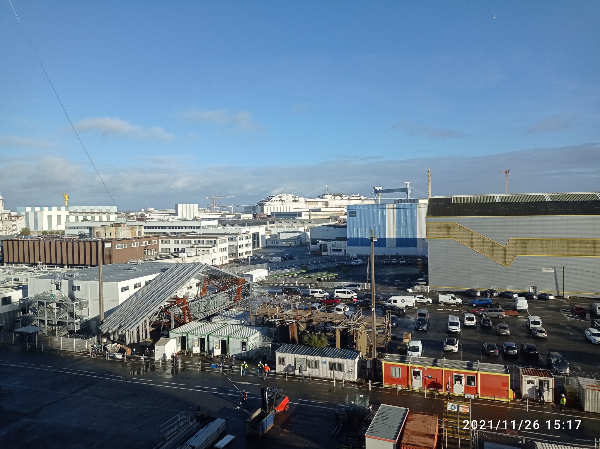 Liner building - My, Shipbuilding, Work, France, The photo, Liner, Longpost