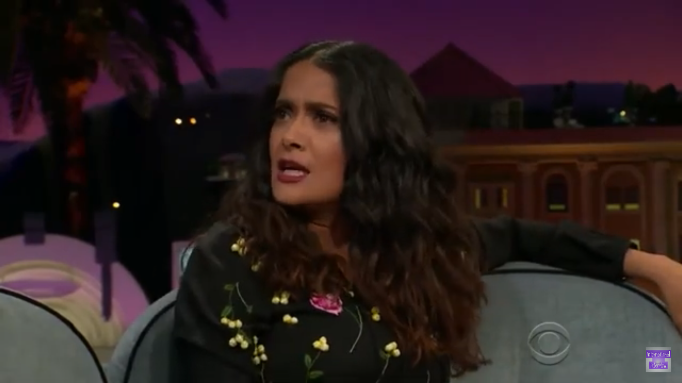 Salma Hayek and dangerous diving - Salma Hayek, Actors and actresses, Celebrities, Storyboard, Diving, Immersion, Interview, James Corden, Humor, Longpost, Scuba diving