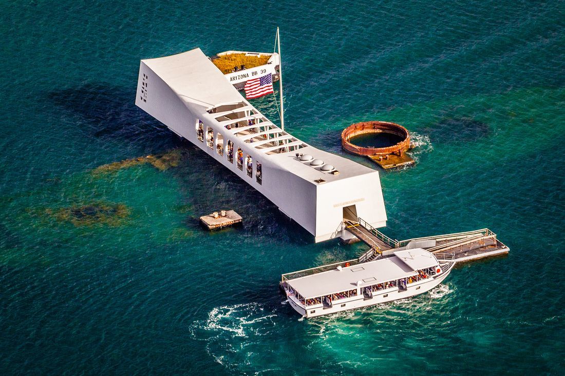 Battleship Arizona Memorial - Story, USA, Fleet, Ship, Pearl Harbor, The Second World War, Memory, Monument, sights, Tourism, Longpost