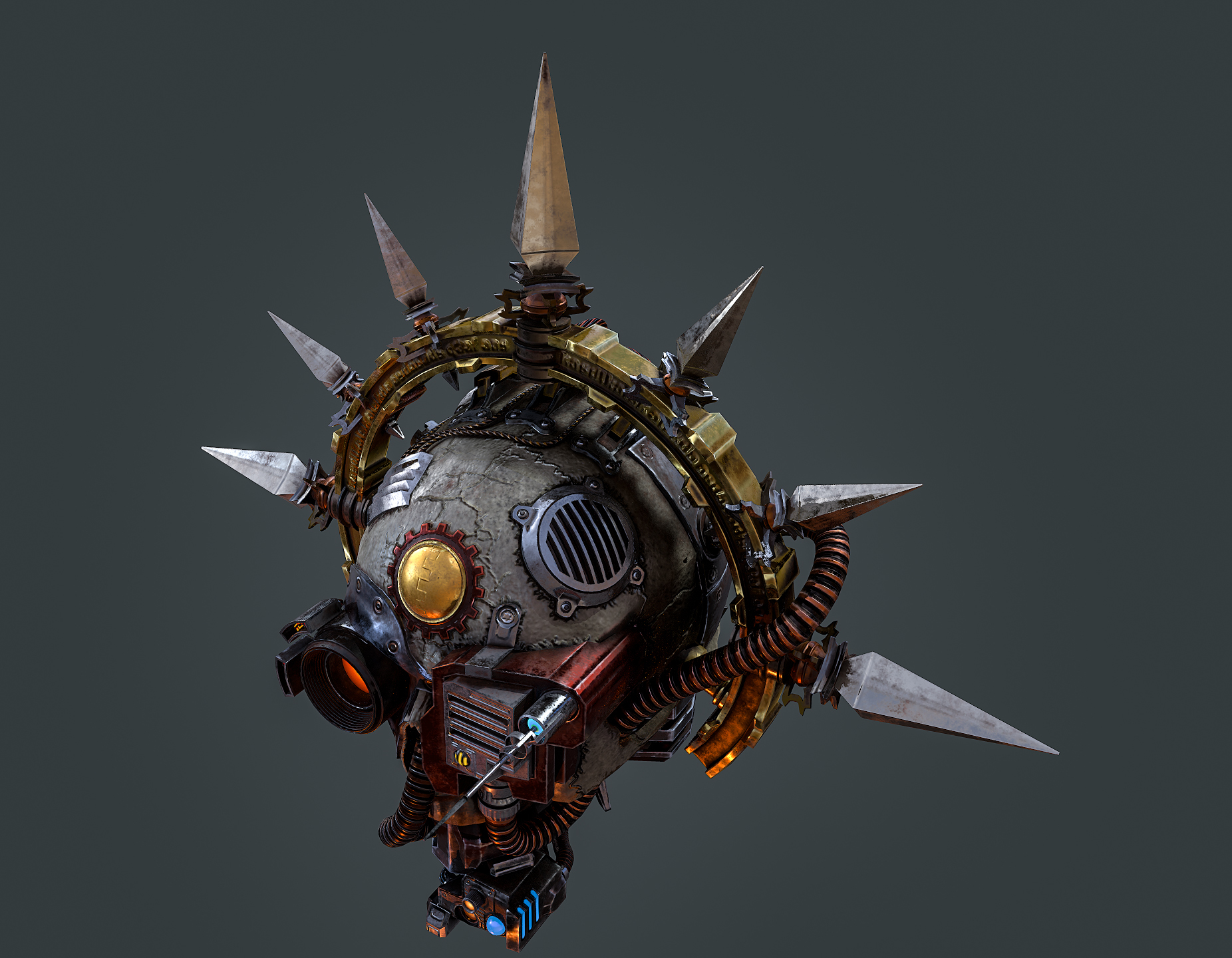 Servo-skull & Vultrax by mikebota - Warhammer 40k, Adeptus Mechanicus, 3D графика, Длиннопост