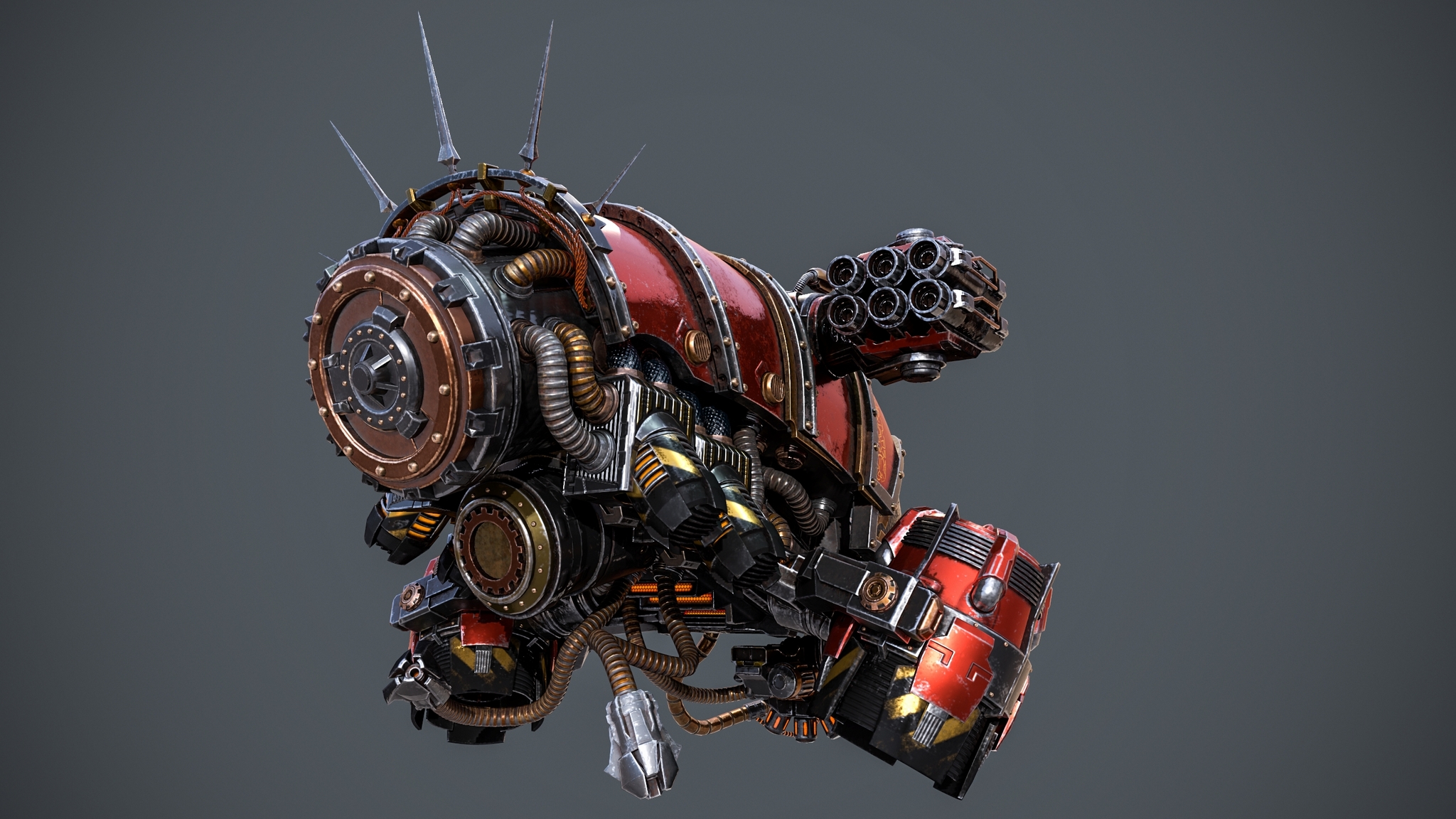 Servo-skull & Vultrax by mikebota - Warhammer 40k, Adeptus Mechanicus, 3D графика, Длиннопост