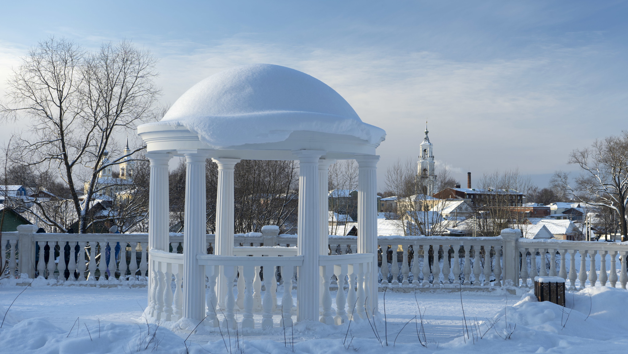 Nerekhta. Kostroma region - My, Nerekhta, Snow, The park, Winter