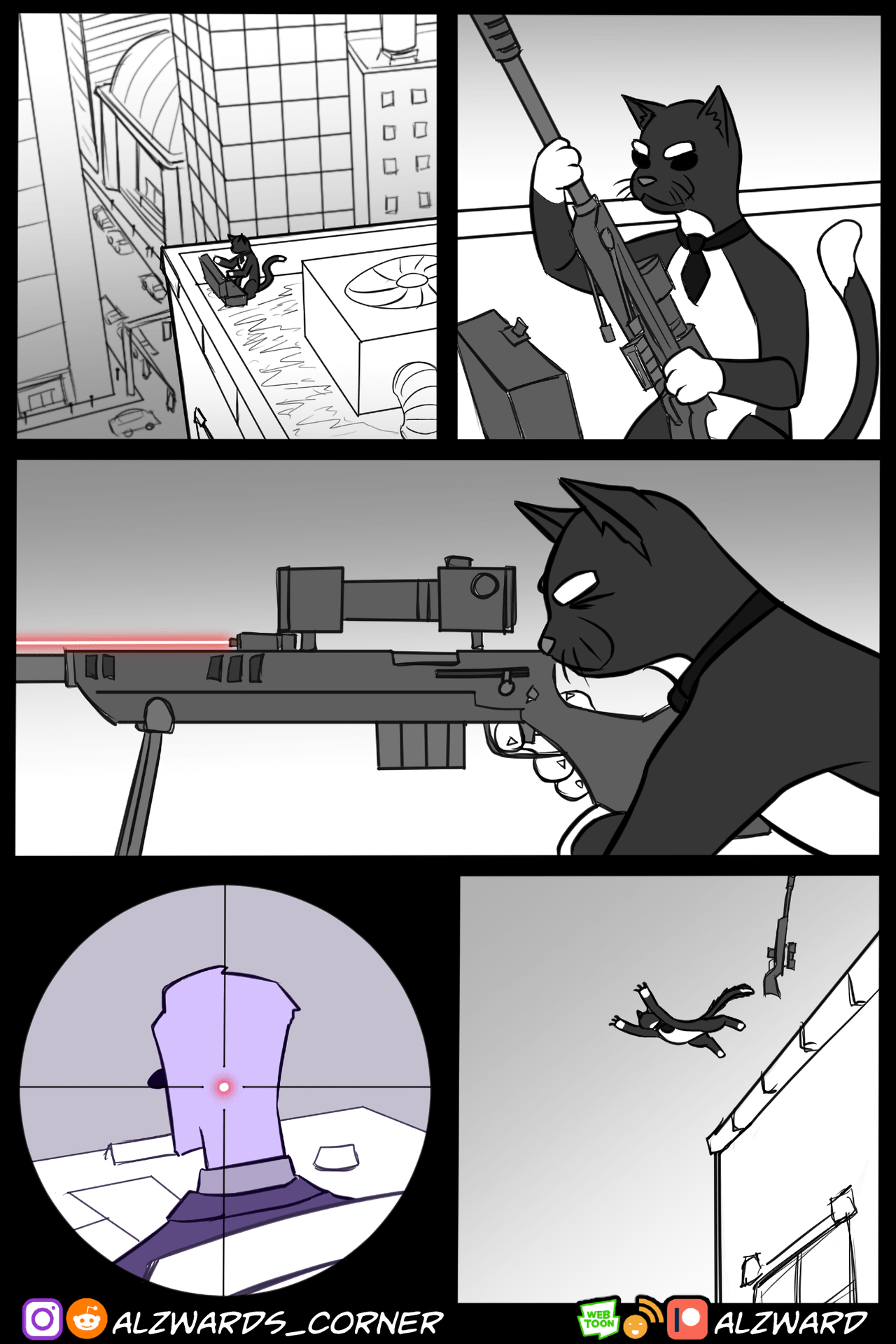 Short career - Comics, cat, Killer, Alzwards_corner