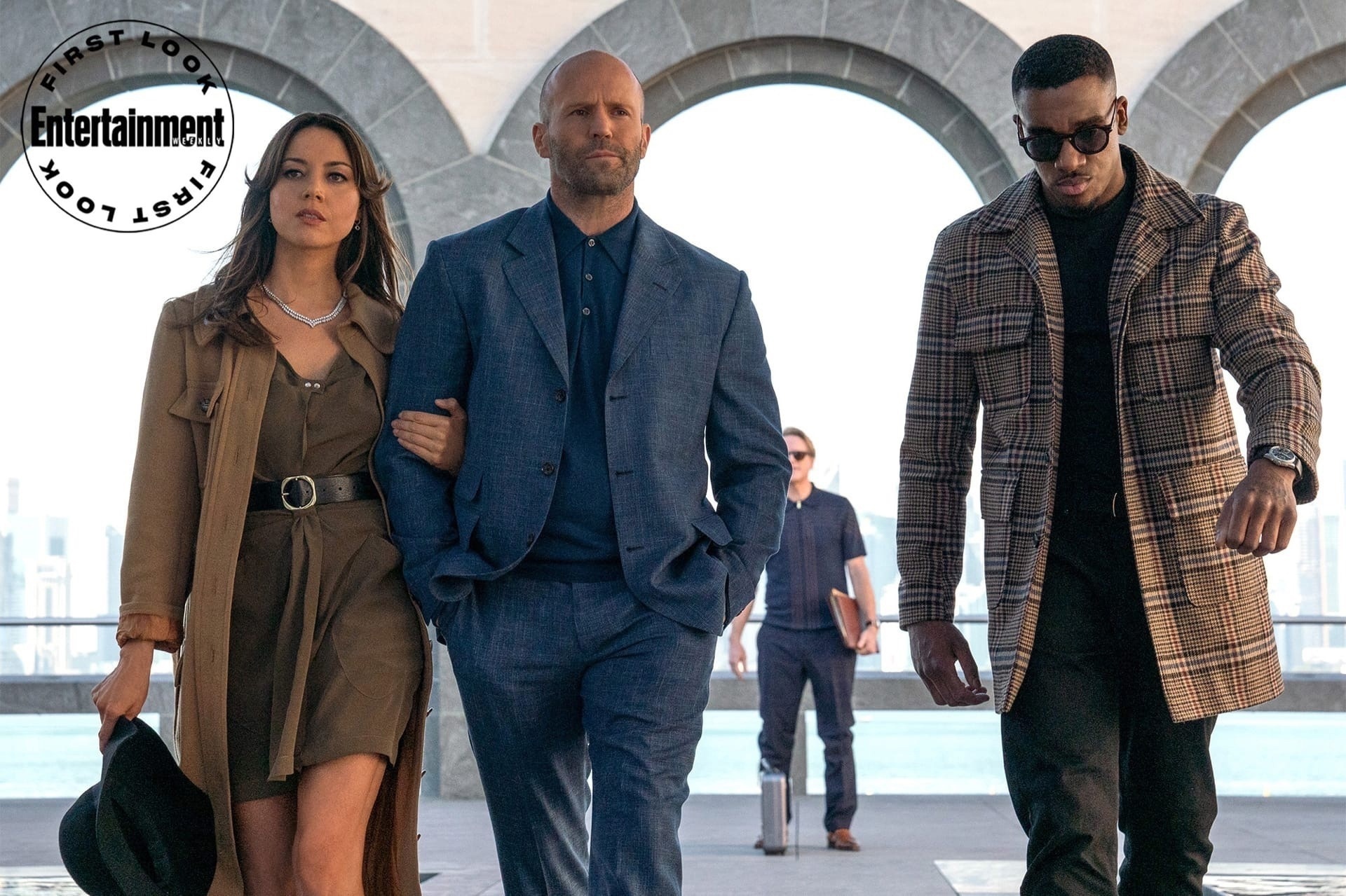 Jason Statham and others in the first frames of Guy Ritchie's spy thriller Operation Fortune: The Art of Winning - Guy Ritchie, Jason Statham, Thriller, Spy Movie, Longpost, Actors and actresses, Hugh Grant, Josh Hartnett, Movies