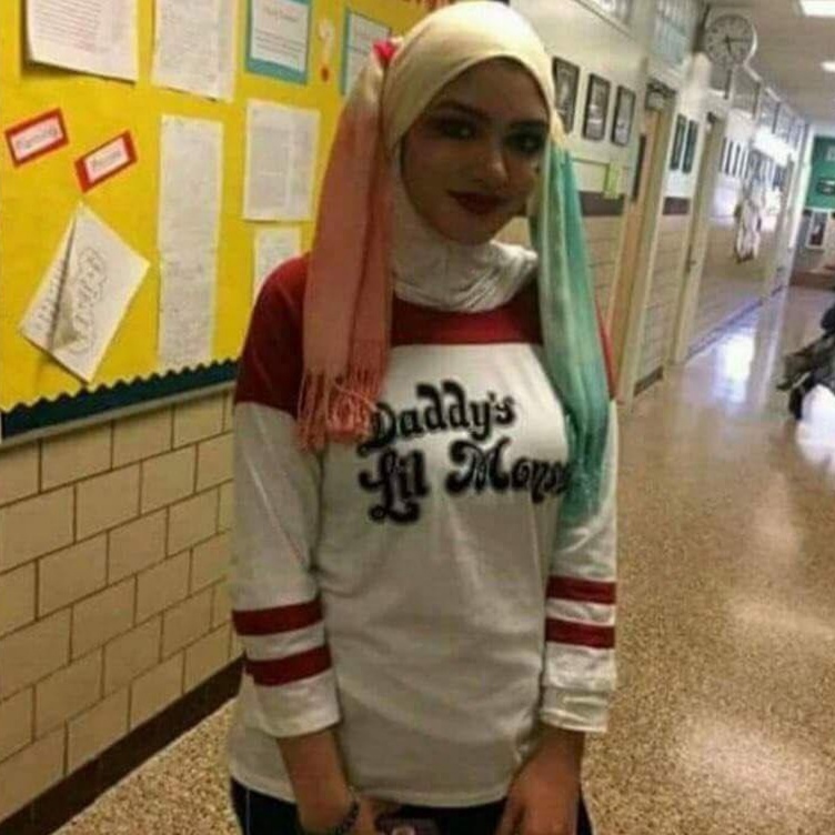 When you're in a real suicide squad - Harley quinn, Suicide Squad, Black humor, Girls, Hijab, Dc comics, Cosplay