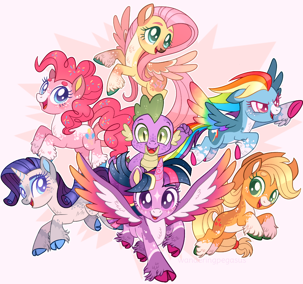 Yeah, these guys are. - My little pony, PonyArt, Spike, Mane 6, Wanderingpegasus