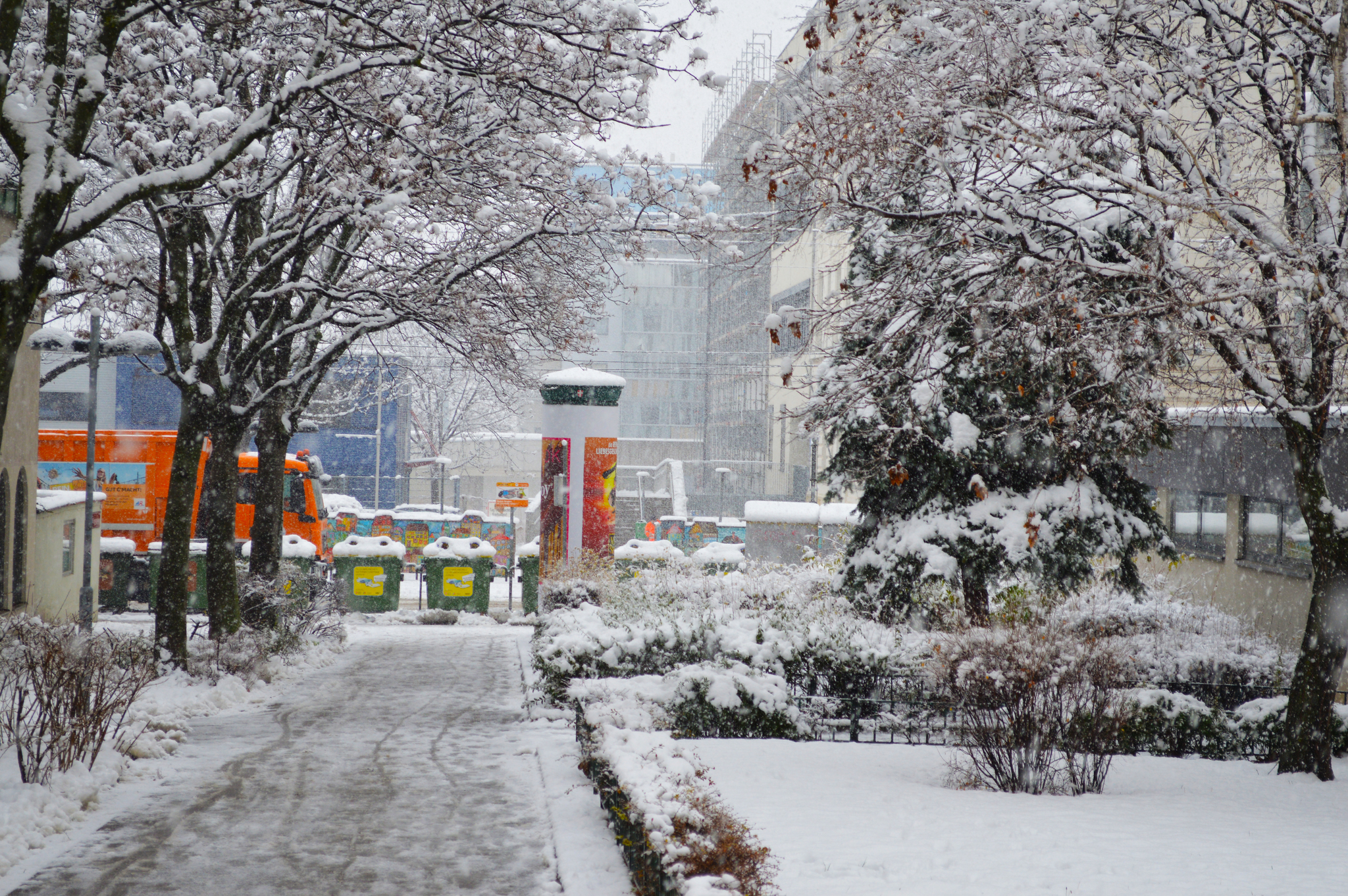 Снегопад в австрии