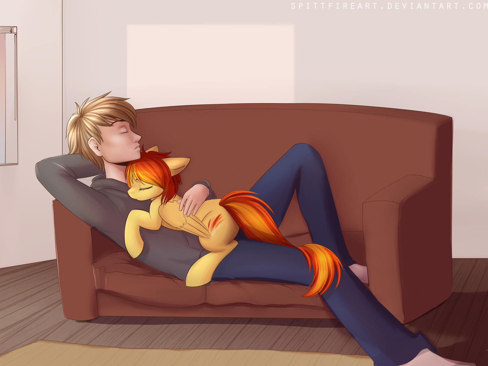 Спит Спитфайр - My Little Pony, Spitfire, Spittfireart