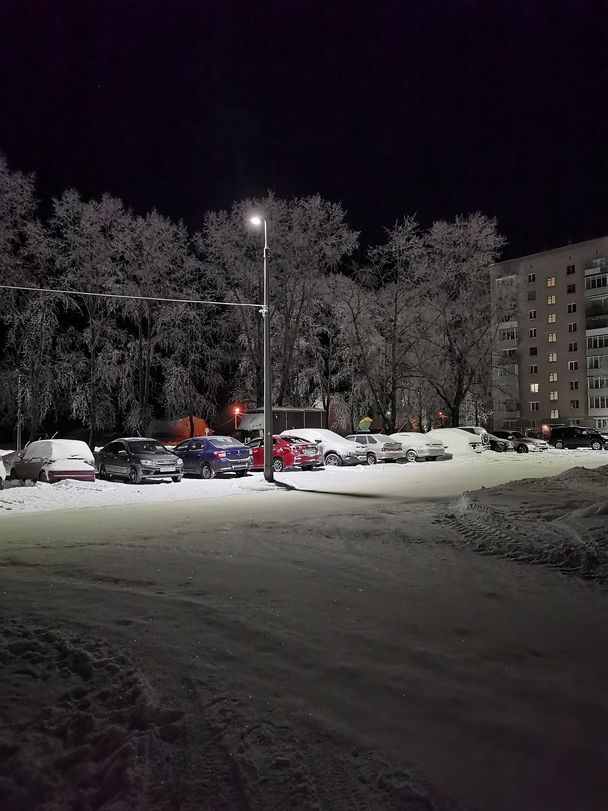 -25, night - Mobile photography, Winter, freezing