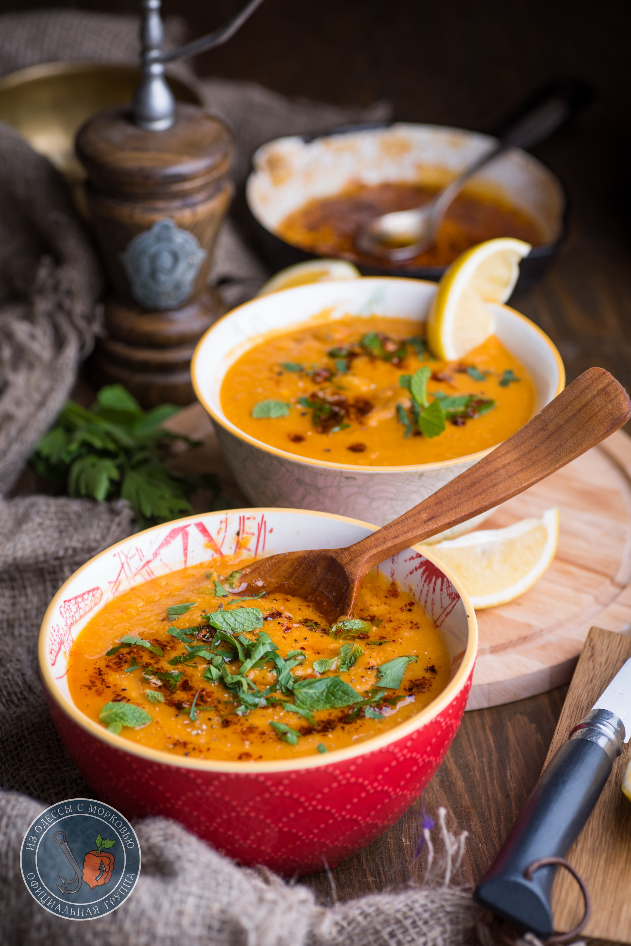 Турецкий чечевичный суп. Mercimek corbasi - Из Одессы с морковью, Кулинария, Еда, Рецепт, Фотография, Суп, Чечевица, Длиннопост