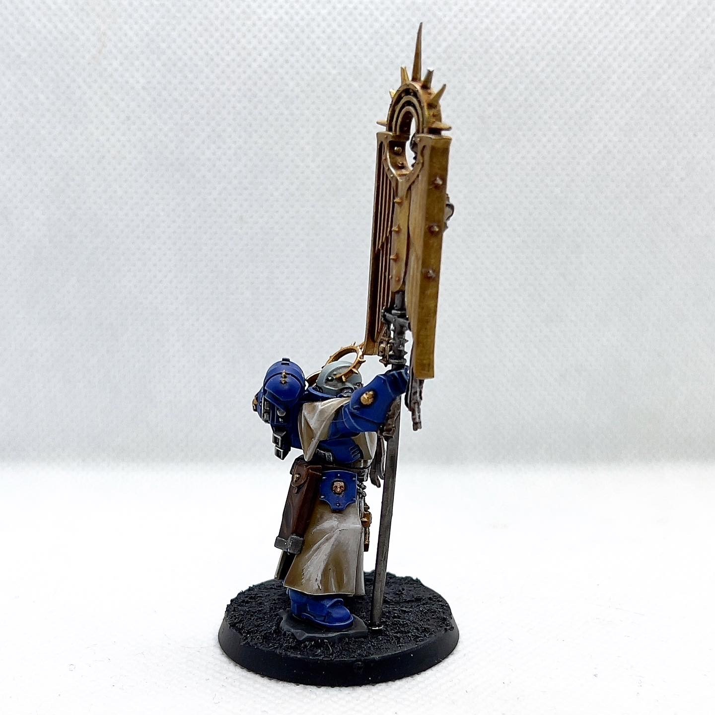 The first miniature after a six-month break - My, Warhammer 40k, Warhammer, Painting miniatures, Miniature, Ultramarines, Acrylic, Longpost