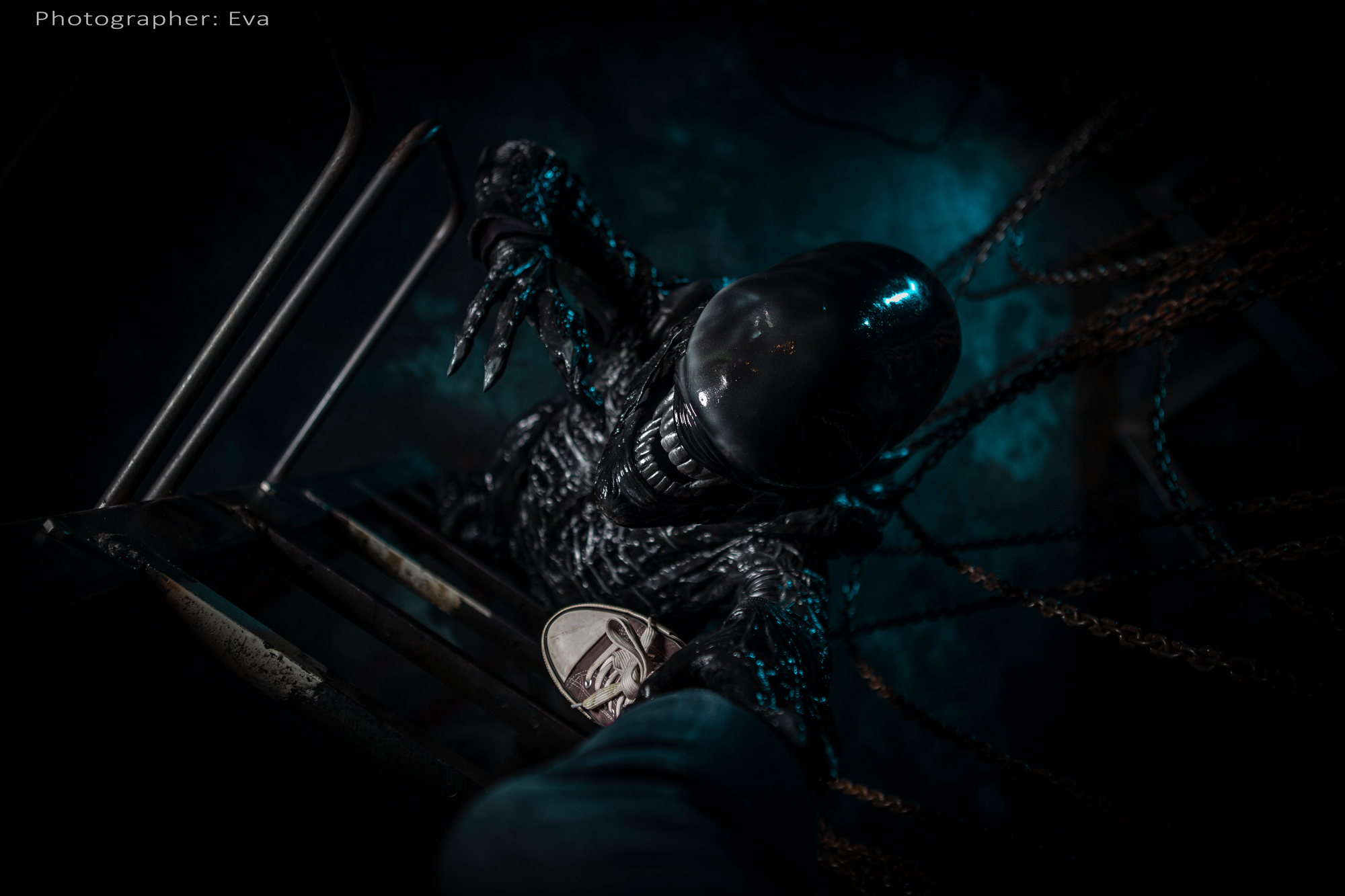 Cosplay Alien Xenomorph from the movie Alien xenomorph cosplay - My, Alien: Isolation, Stranger, Cosplay, Costume, The photo, Longpost