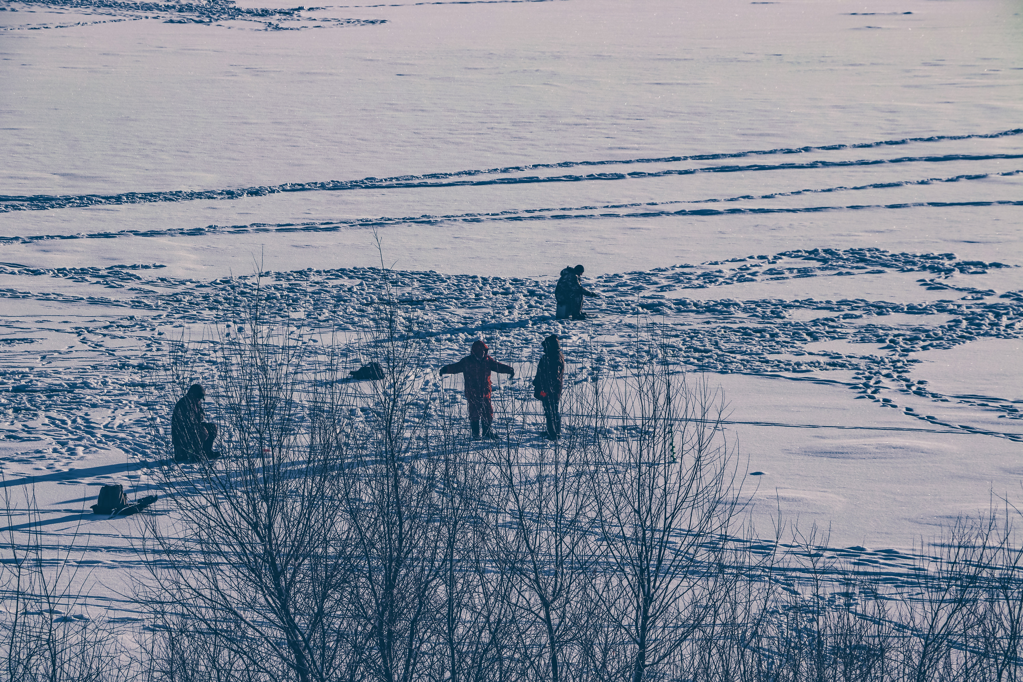 Fishermen - My, Winter fishing, Fishermen, The photo, Winter, Video, Longpost